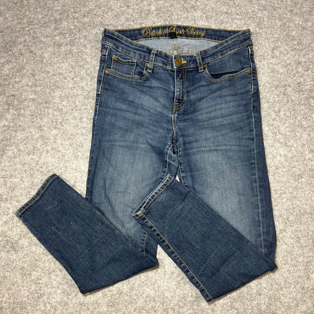 Gap Premium Super Skinny Jeans Women Blue Wash‎ Size 12/31